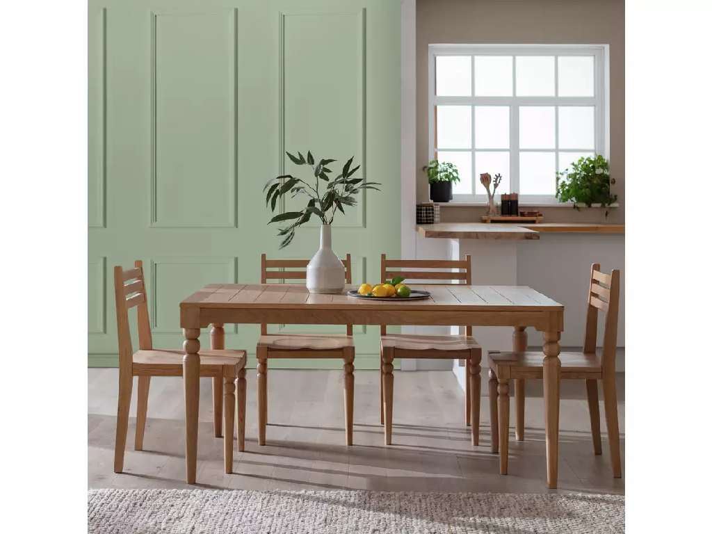 Habitat Barnwell Oak 6 Seater Dining Table Only - Natural