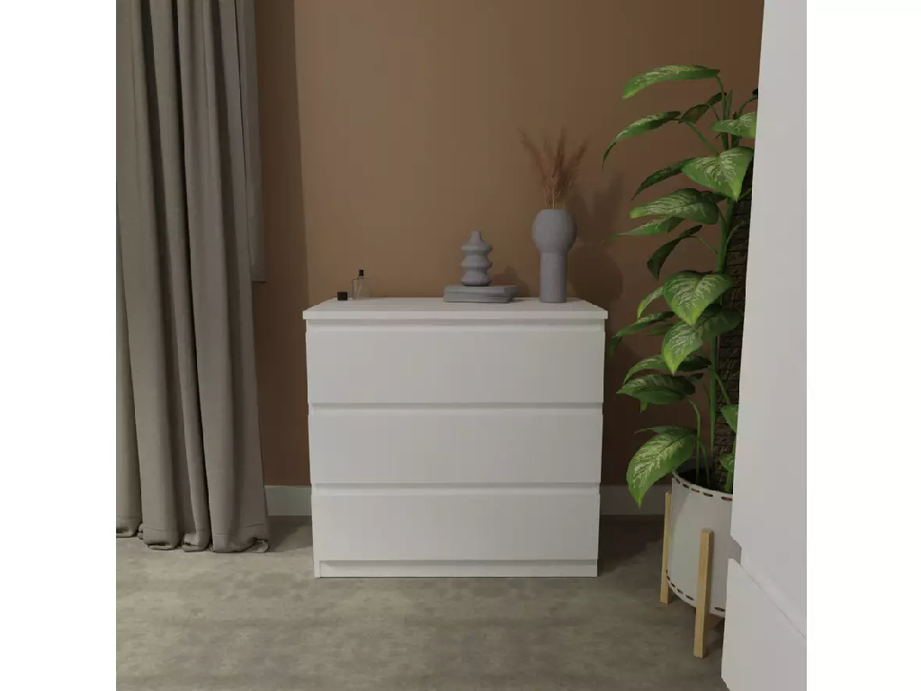 Habitat Jenson 3 Drawer Chest - White Gloss