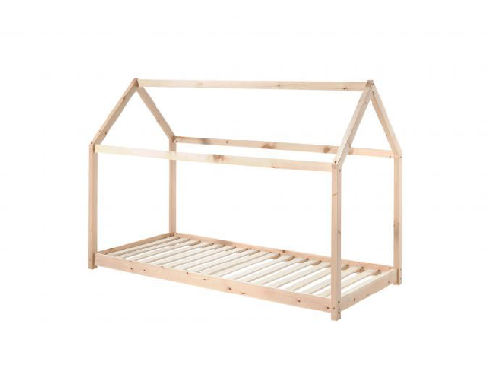 Vipack Hut House Bed - Natural Pine (90x200cm)
