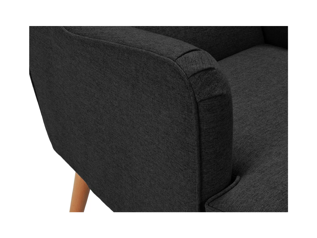 Habitat Callie Fabric Wingback Chair - Charcoal