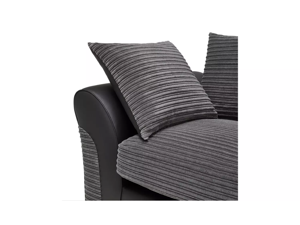Harry Large Right Hand Corner Chaise Sofa - Grey