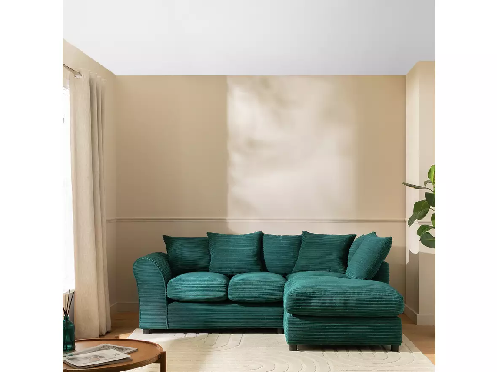 Harry Small Right Hand Corner Chaise Sofa - Teal