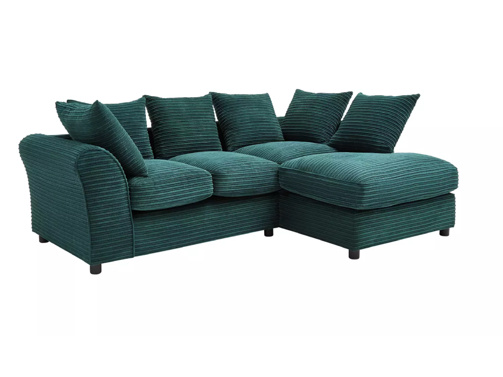 Harry Small Right Hand Corner Chaise Sofa - Teal