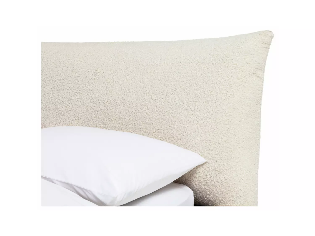 Habitat Marshmallow Boucle Kingsize Bed + 2000 Pocket Mattress - Cream