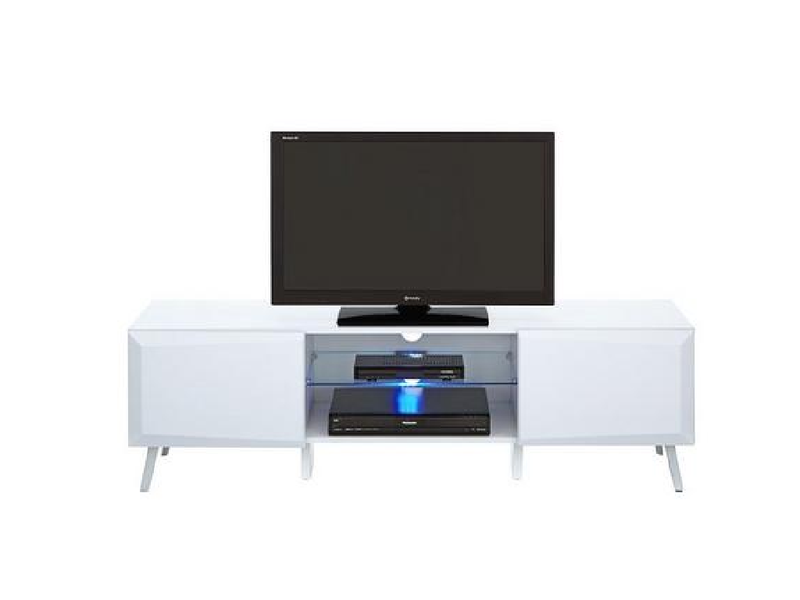 Xander Wide High Gloss TV Stand with LED Lights - fits up to 60 inch TV