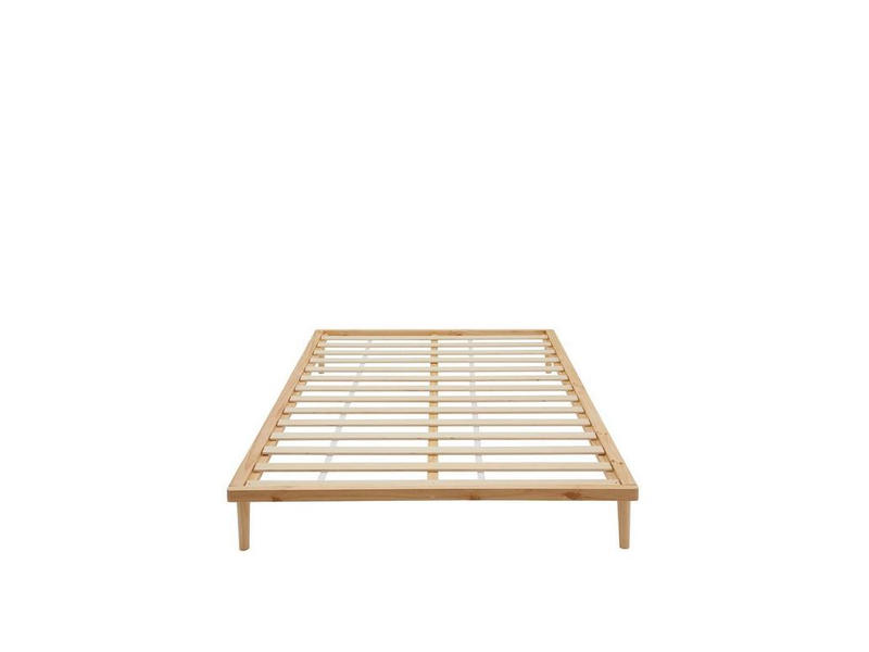 Ren Platform Double Bed - Pine