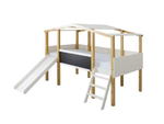 Pixie Mid Sleeper Bed with Slide and Chalkboard (Minor Defect)
