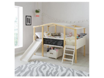 Pixie Mid Sleeper Bed with Slide and Chalkboard (Minor Defect)
