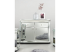 Plinth Mirrored Ready Assembled Compact Sideboard