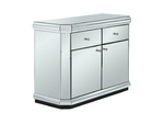 Plinth Mirrored Ready Assembled Compact Sideboard