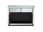 Plinth Mirrored Ready Assembled Compact Sideboard