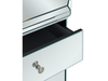 Plinth Mirrored Ready Assembled Compact Sideboard