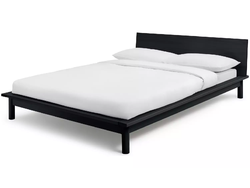 Habitat Akio Double Wooden Platform Bed Frame - Black - (B-Grade)