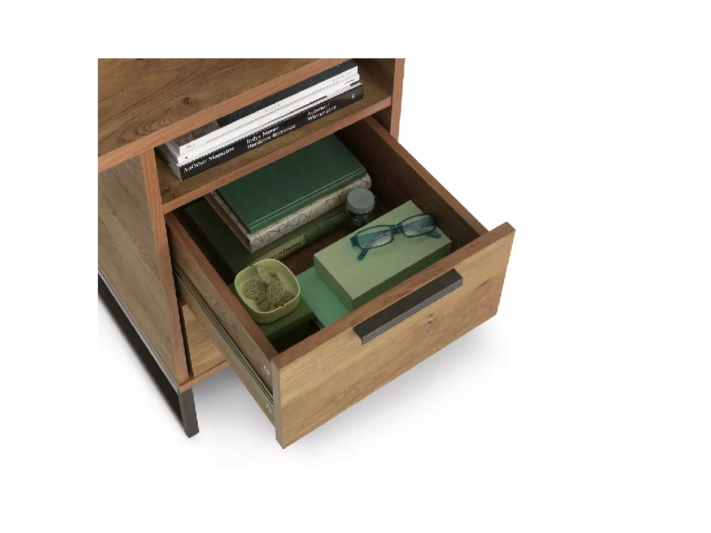 Habitat Nomad 2 Drawer Desk Oak Furnish In Style