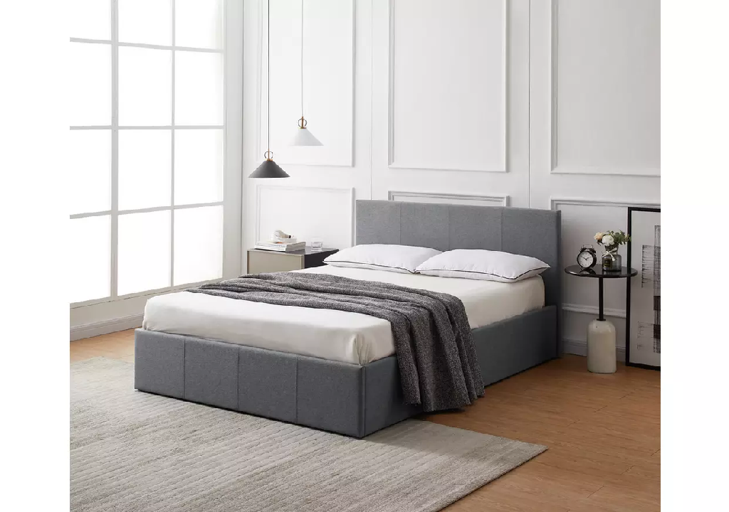 Heathdon Kingsize End Lift Ottoman Bed - Grey