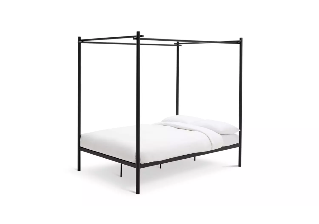 Habitat Akari 4 Poster King Metal Bed Frame - Black (B-GRADE)