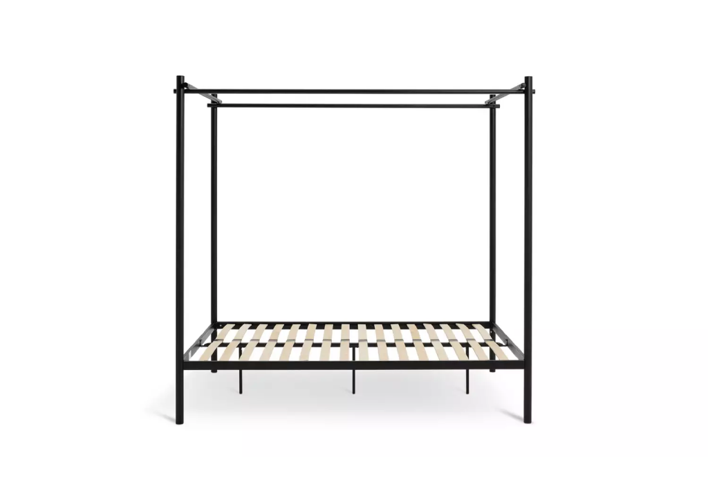 Habitat Akari 4 Poster King Metal Bed Frame - Black (B-GRADE)