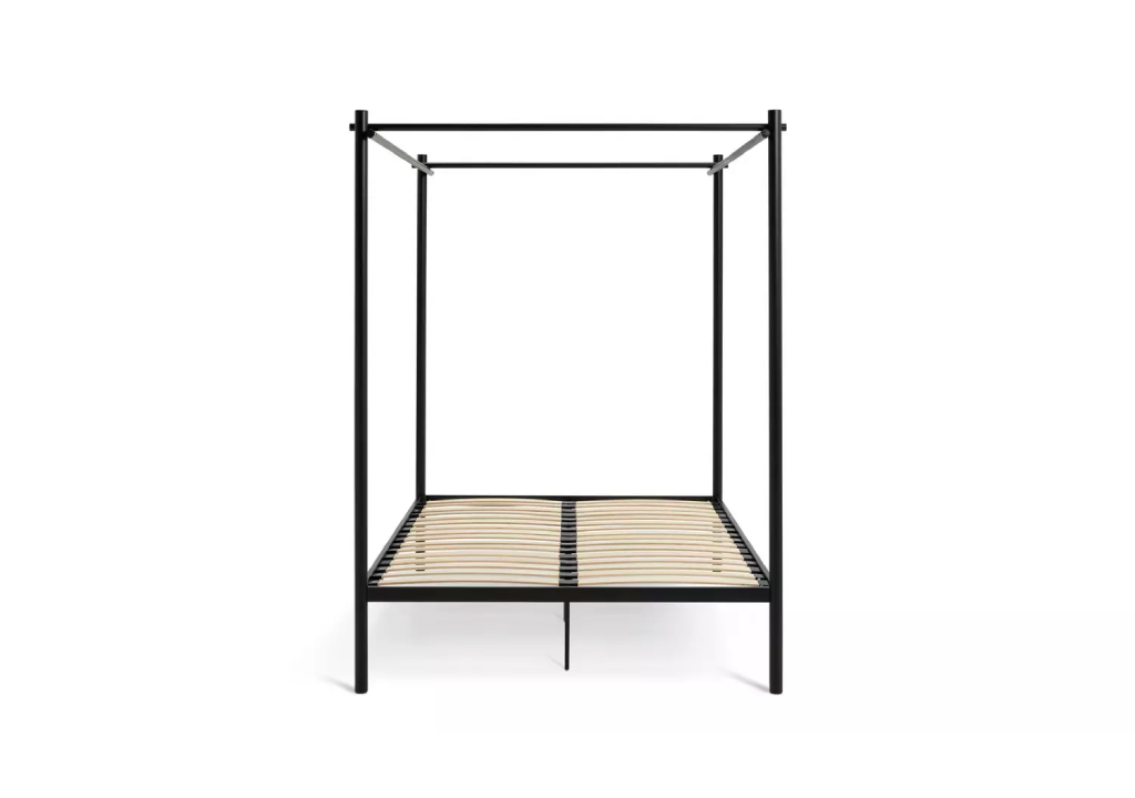Habitat Akari 4 Poster King Metal Bed Frame - Black (B-GRADE)