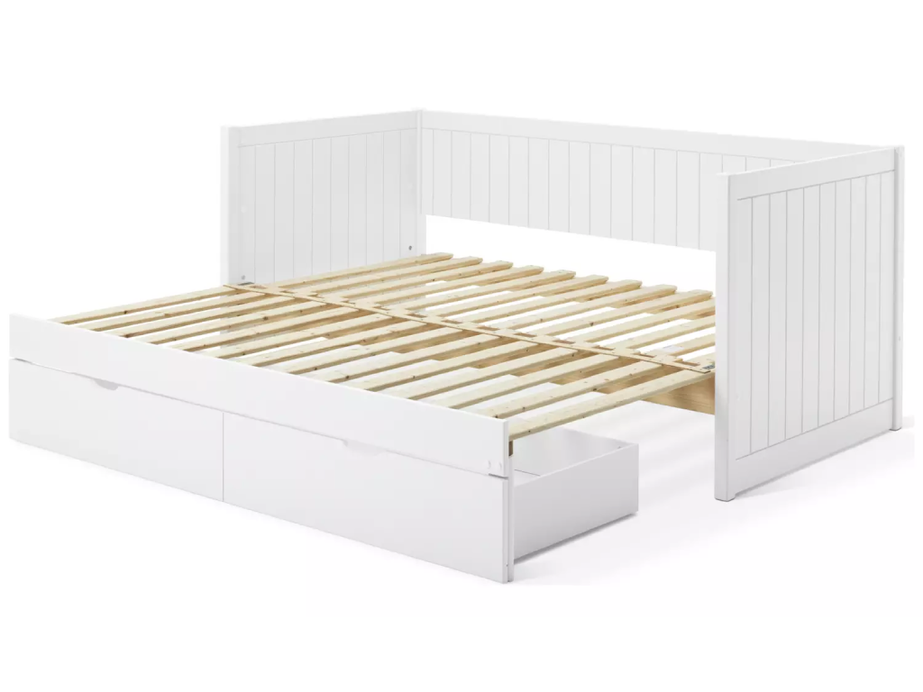 Habitat Axel Trundle Day Bed with 1 Drawer - White