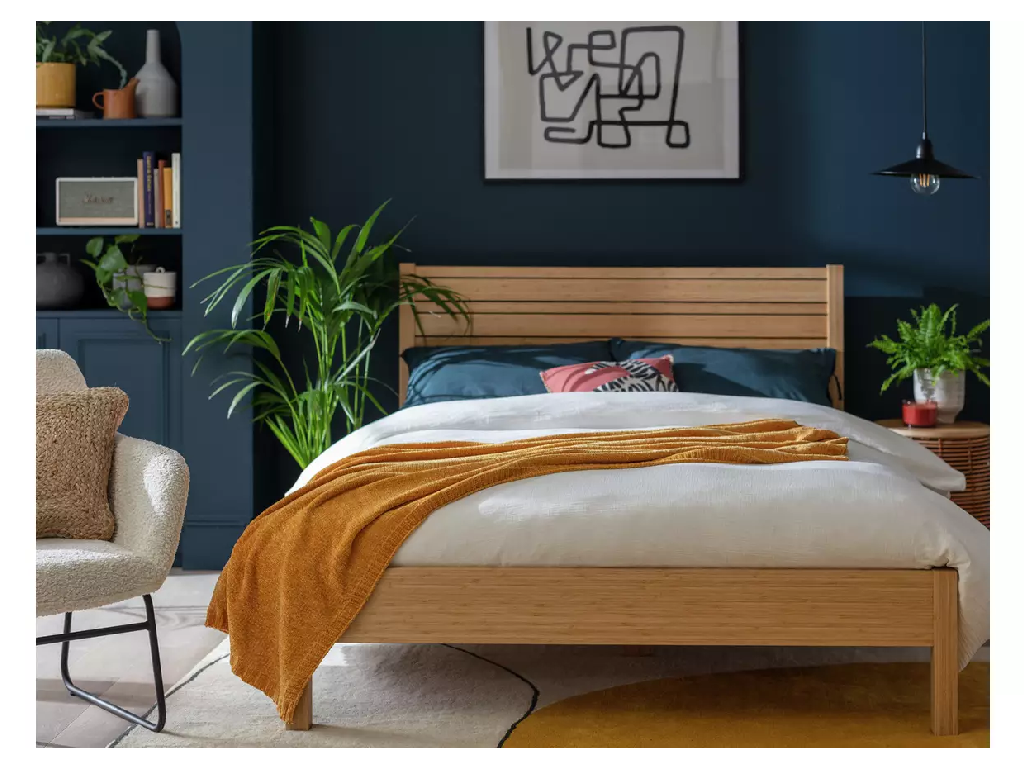 Habitat Eave Bamboo Kingsize Bed Frame - Natural