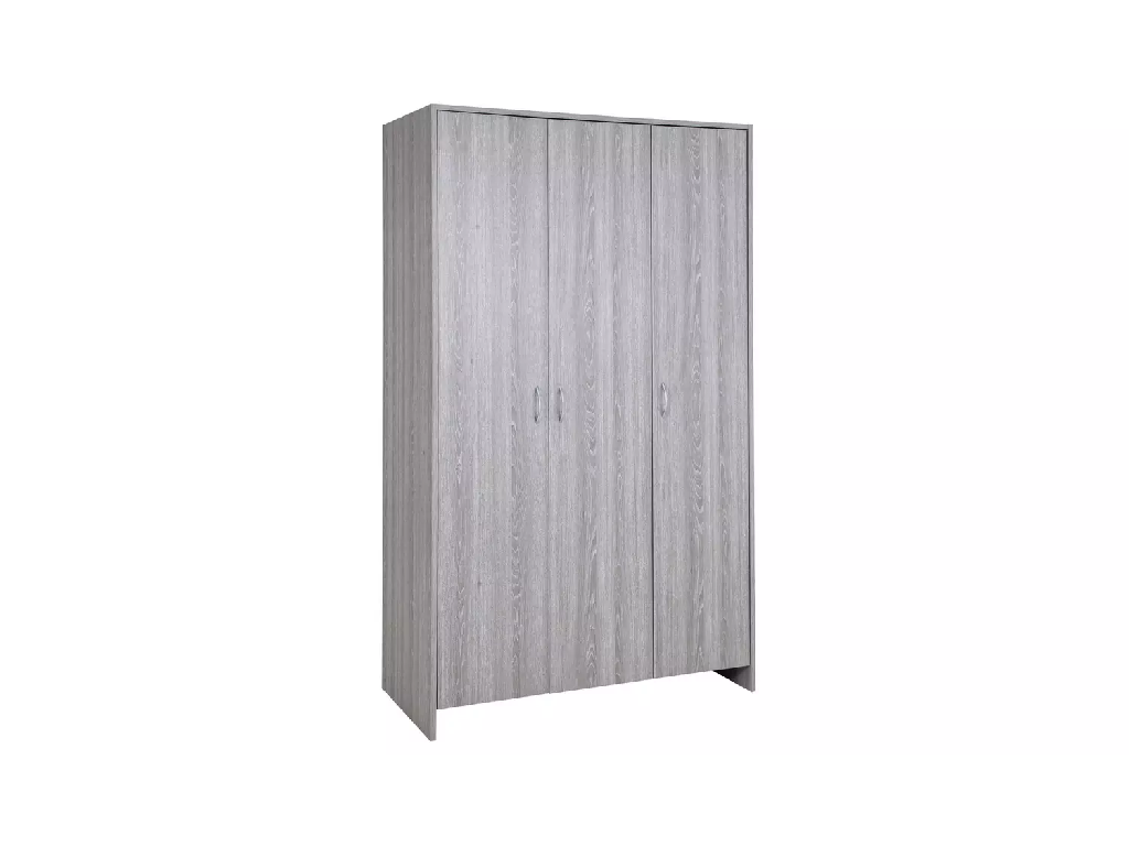 Seville 3 Door Wardrobe - Grey Oak Effect