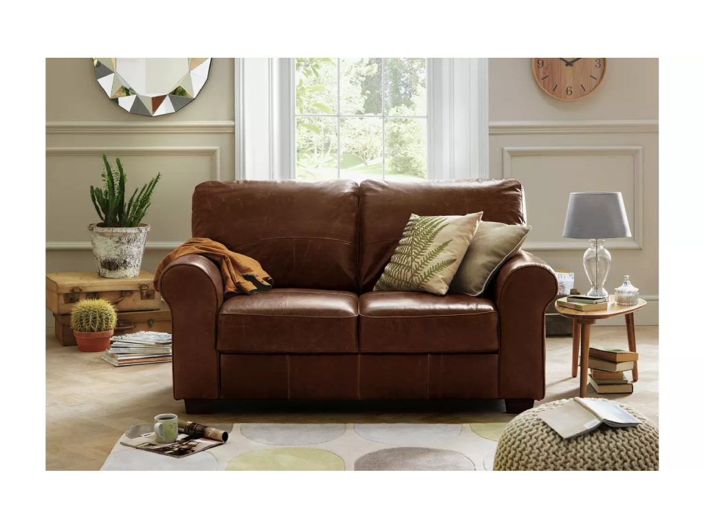 Salisbury Leather 2 Seater Sofa - Tan