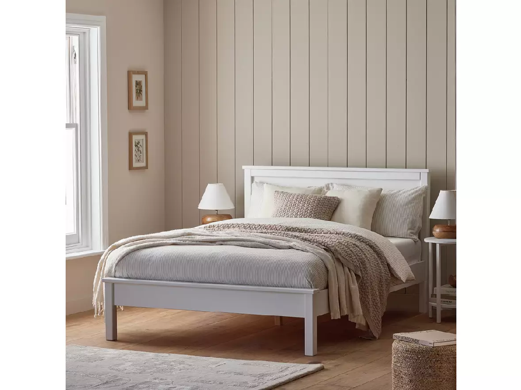 Habitat Brooklyn Double Wooden Bed Frame - White
