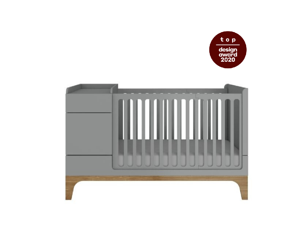 Bellamy UP!  70x120 Convertible Baby Cot  with Desk