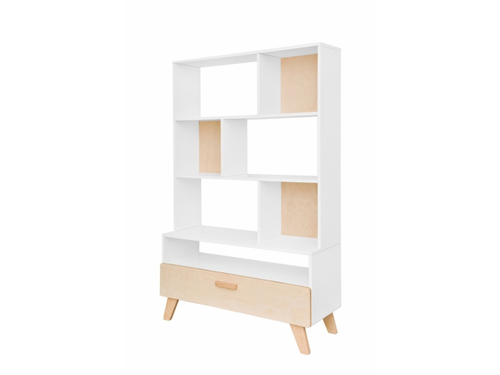 Bellamy Hoppa Shelf White/Beech