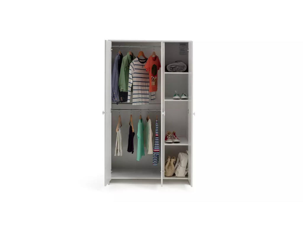 Juno 3 Door Wardrobe - White