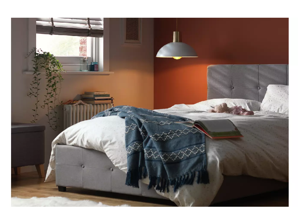 Eros King Size End Opening Ottoman Bed Frame- Grey
