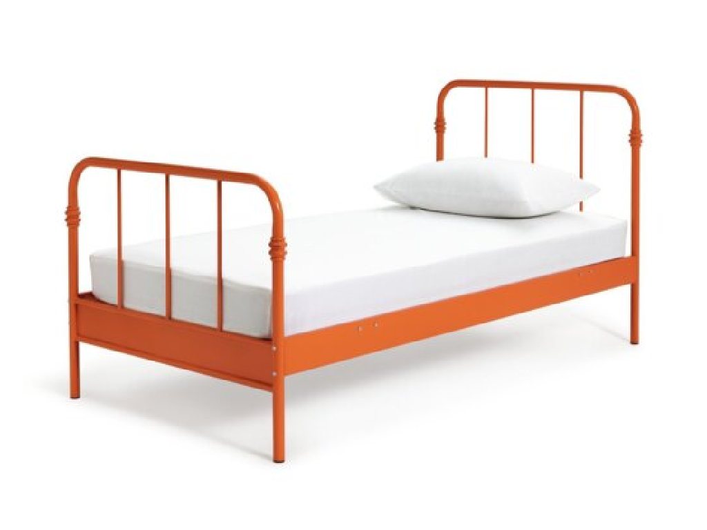 Habitat Jett Single Metal Bed Frame - Orange