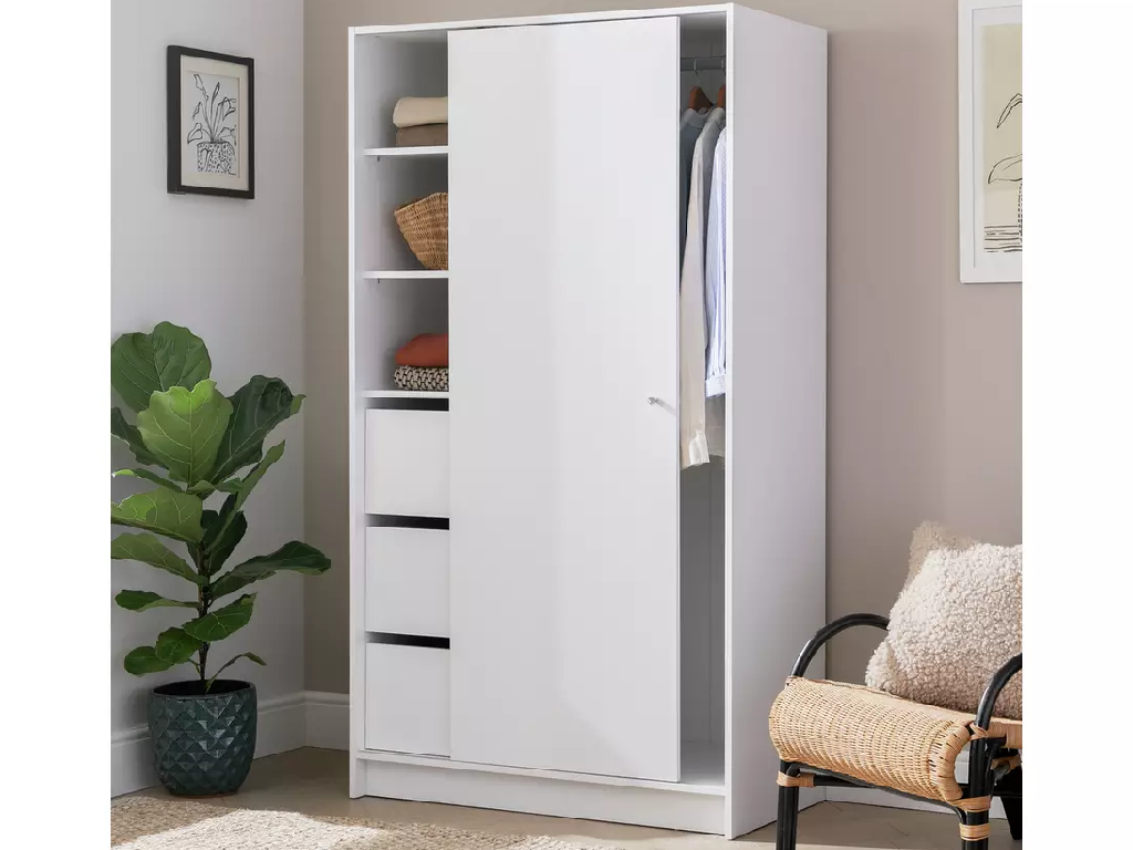 Malibu 1 Door Sliding Wardrobe