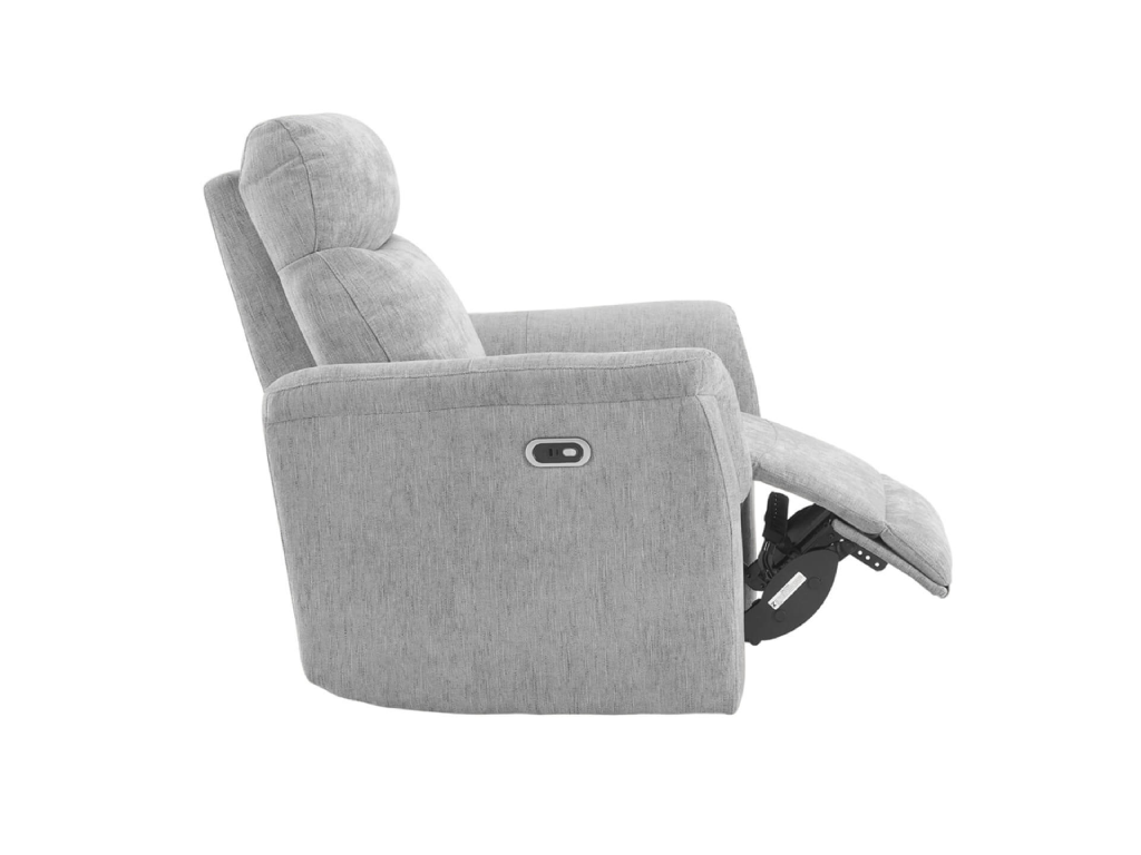 Maude 1 Seater Electric Recliner Fabric - Grey