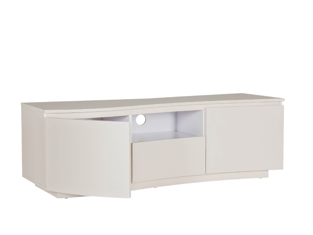 Daiva TV Cabinet With LED Lights - Greige