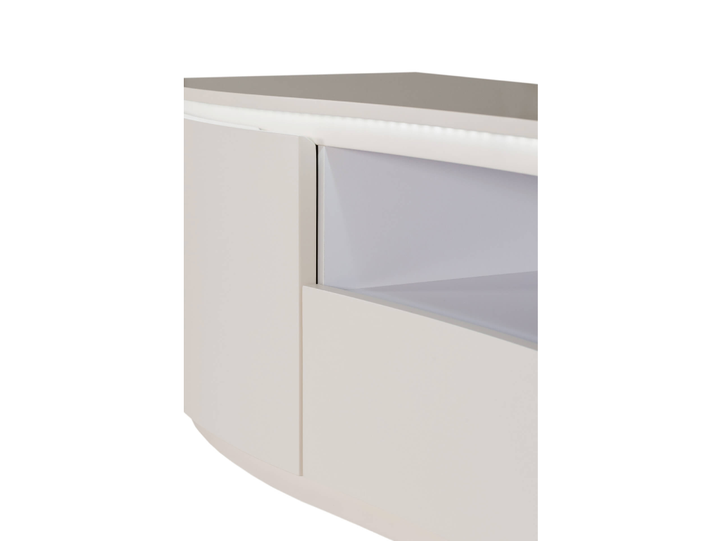 Daiva TV Cabinet With LED Lights - Greige