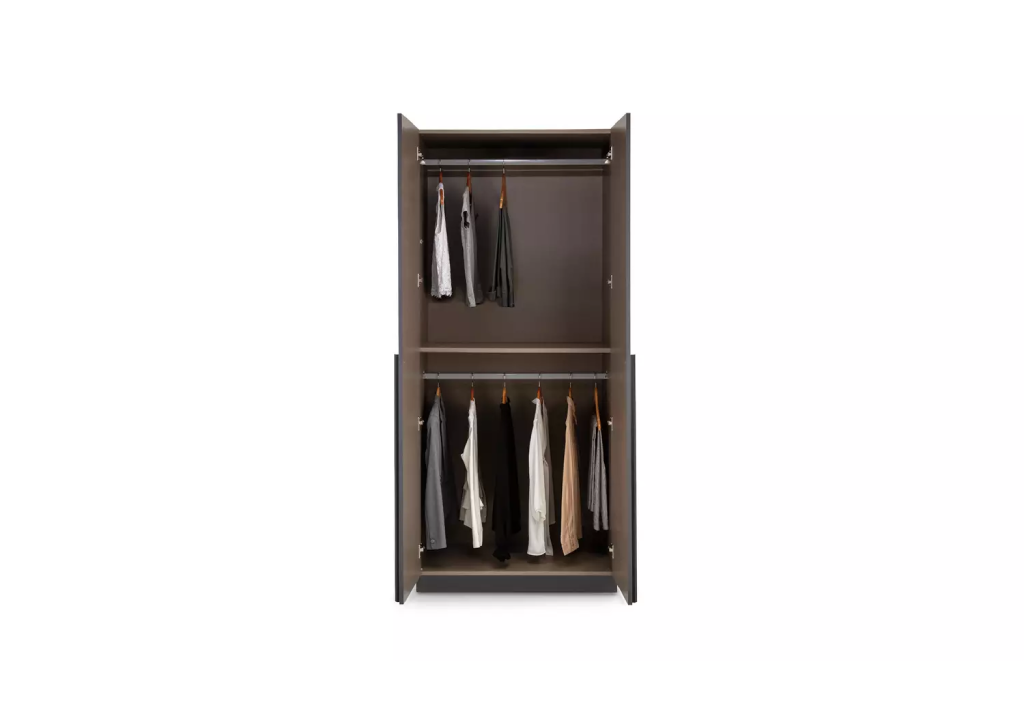 Habitat Munich 2 Door Wardrobe - Anthracite