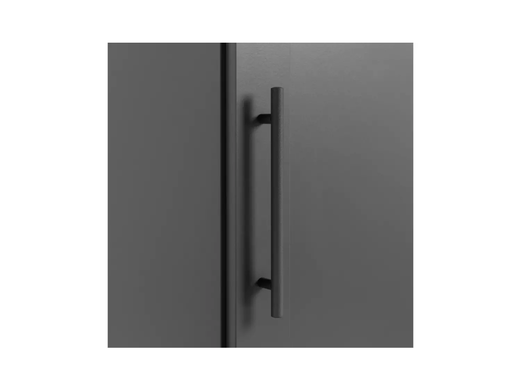 Habitat Munich Panelled 1 Door Wardrobe - Anthracite