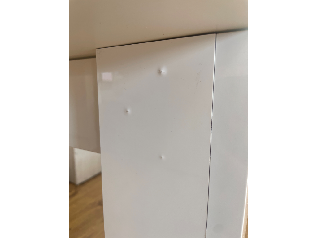 Home Miami Gloss Extending 8 Seater Dining Table-White (Table Only)