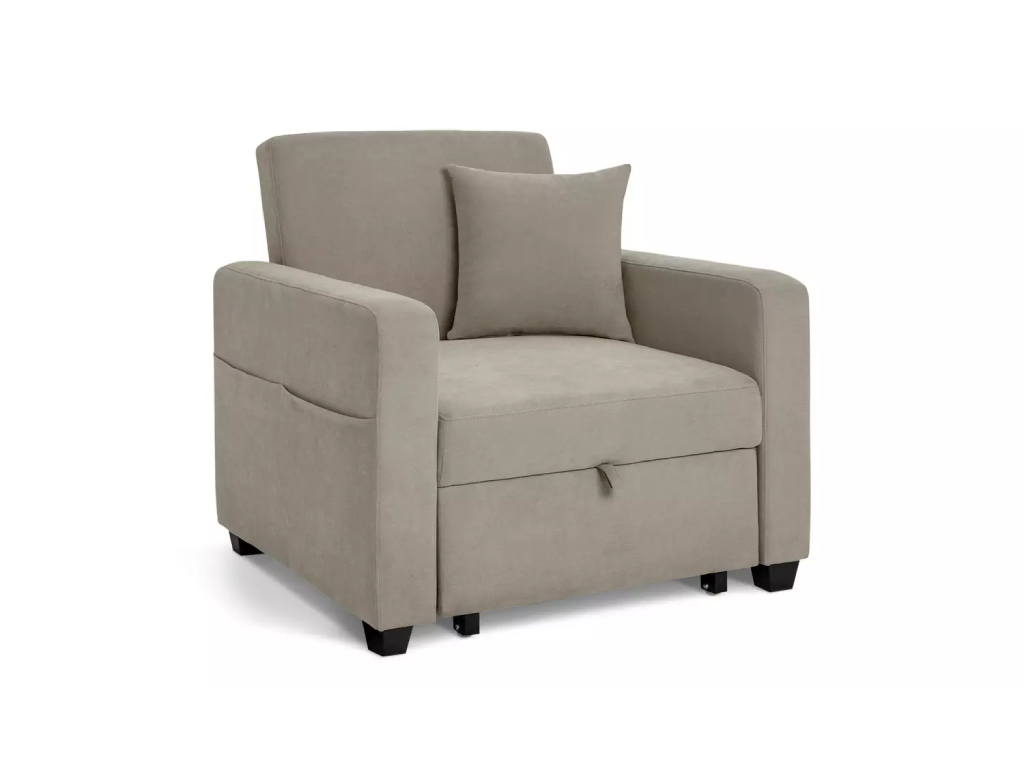 Habitat Reagan Single Fabric Chairbed - Natural