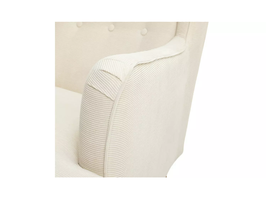 Habitat Callie Fabric Wingback Chair - Latte