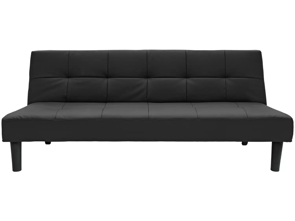 Patsy FauxLeather 2Seater ClicClac SofaBed -Black