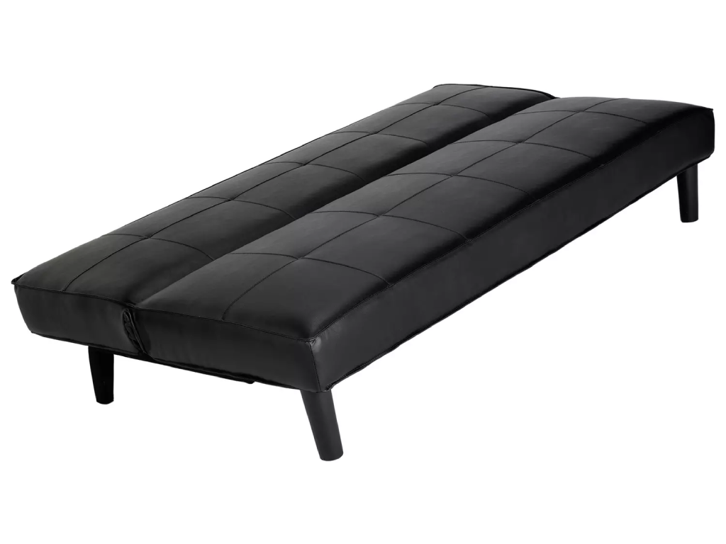Patsy FauxLeather 2Seater ClicClac SofaBed -Black