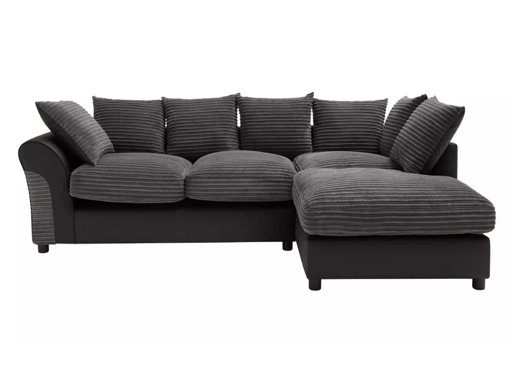 Harry Large Right Hand Corner Chaise Sofa - Grey
