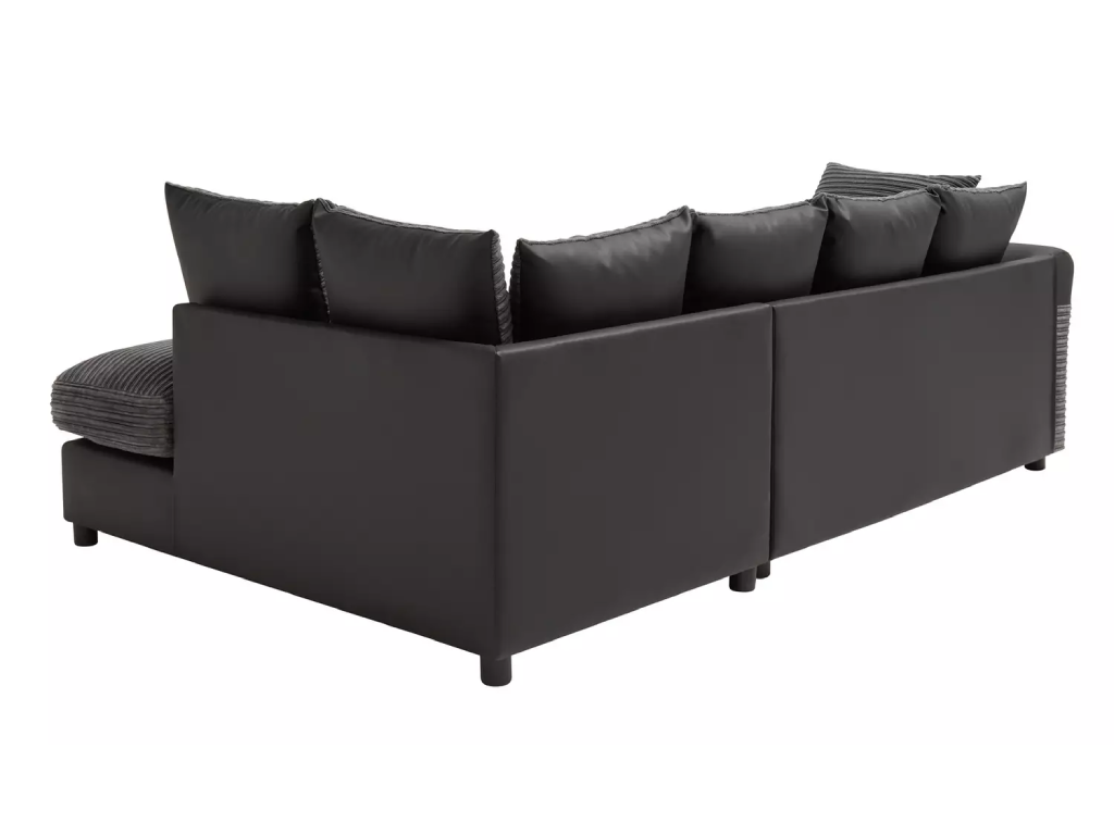 Harry Large Right Hand Corner Chaise Sofa - Grey