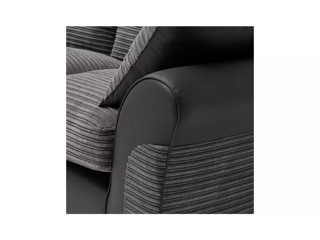 Harry Large Right Hand Corner Chaise Sofa - Grey