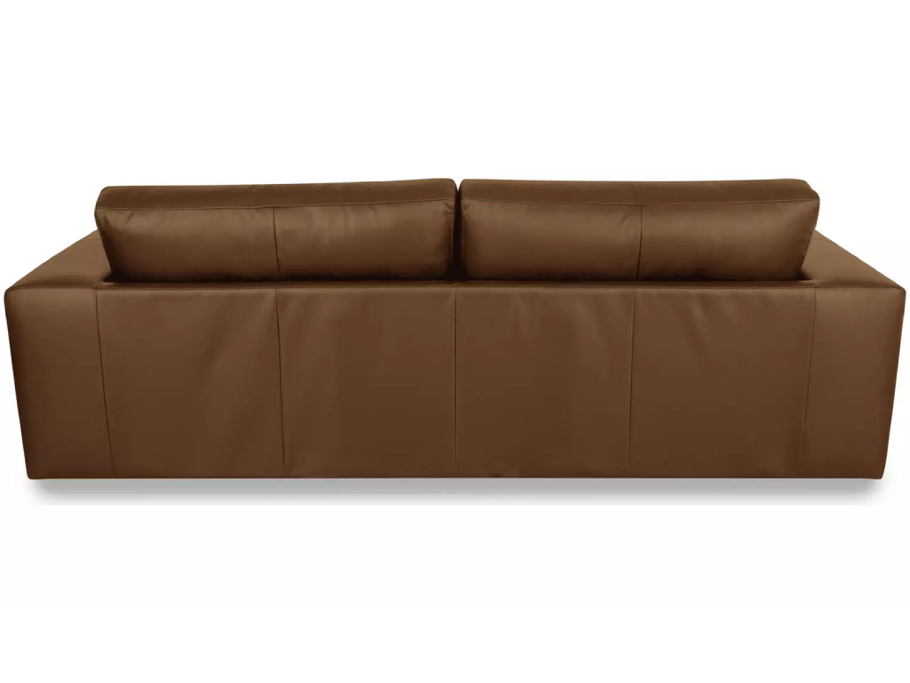 Habitat Daly Leather Wide Arm 4 Seater Sofa - Tan