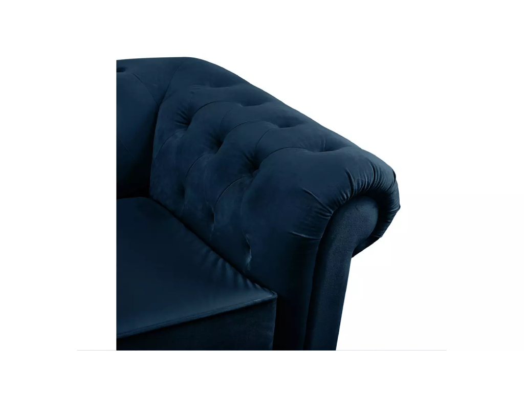 Habitat Chesterfield Velvet 3 Seater Sofa - Blue