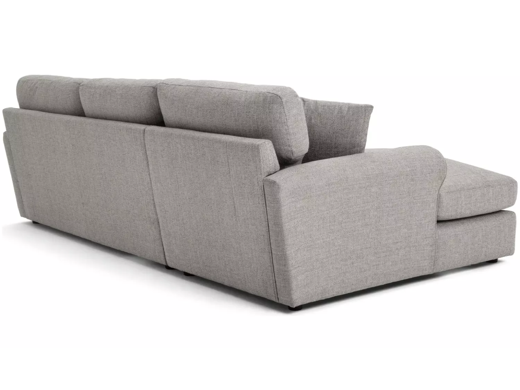 Lisbon Fabric Left Corner Chaise Sofa - Grey