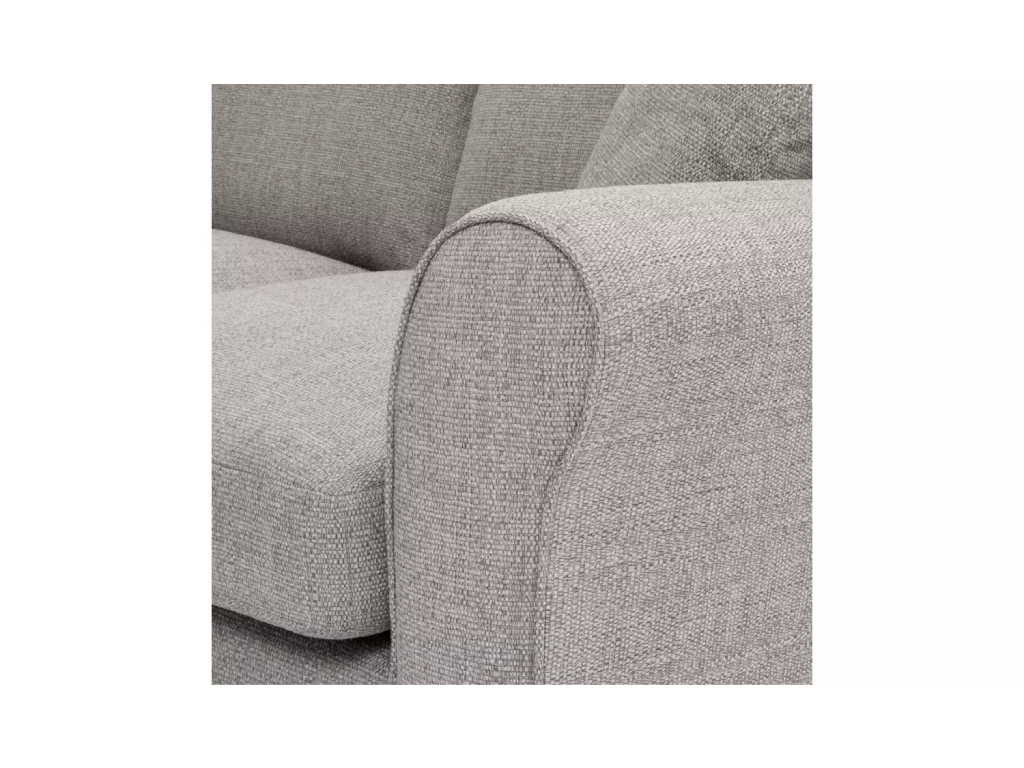 Lisbon Fabric Left Corner Chaise Sofa - Grey